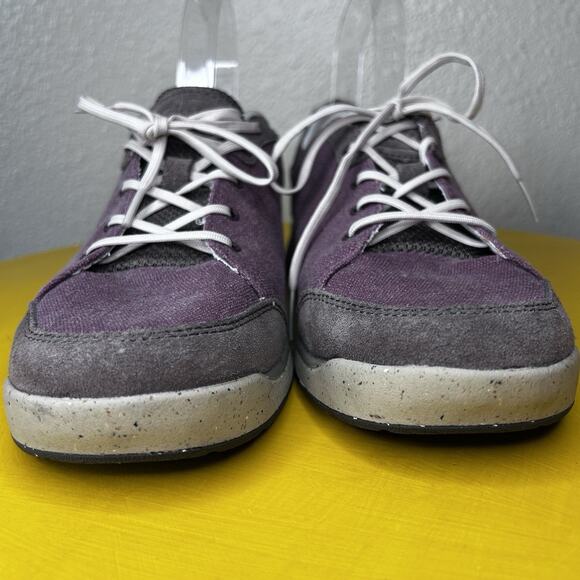 Chaco Sneakers Rum Raisin Canvas Low Top Lace Hiking Shoes Trainers Womens 7.5 - Picture 12 of 16